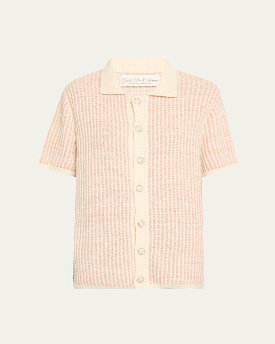 Noble Short-Sleeve Cashmere Shirt